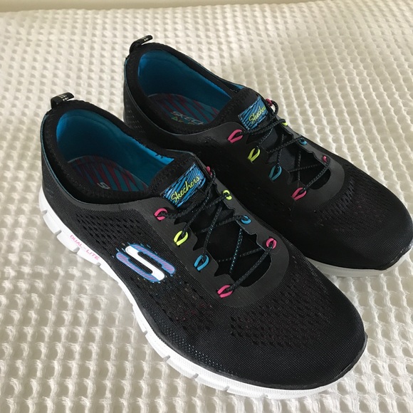 skechers dual lite memory foam slip on